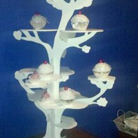 Tree Cupcake Stand i made this tree cupcake stand from foam core once i got started it really wasnt that bad of a project it took about 2 1/2 pieces of the...