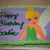Tinkerbell Buttercream Transfer Cake This is the first buttercream transfer I did, for my daughter who loves Tinkerbell. I really like the BC transfer method, because I could...