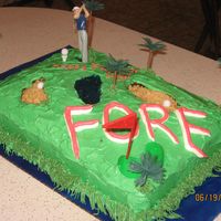 A Fareway To Celebrate Golf Course Cake 