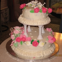 Lemon Pineapple Curd Bridal Shower Cake 