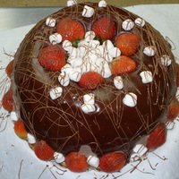 Choco Cake With Strawberries 