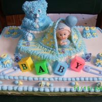 Baby And Bear Cake 