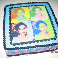 Retro Birthday Cake photo image for my baby sis' 10th birthday! TFL!