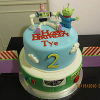 Buzz Lightyear All fondant and gumpaste. A cake for a buzz fanatic (my friends son). My 3 yr old asked me if it needed batteries. That's when I knew...