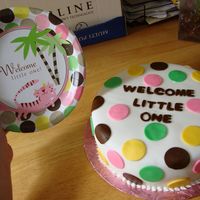 Polka Dot Jungle Theme I was given the plate and asked to do my best, I think its a bit plain and maybe should have tried to make the cat and palm trees as well,...