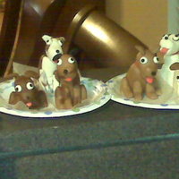 Mmf Dogs I've sculpted these dogs out of marshmallow fondant for my niece's 6th birthday party next weekend.