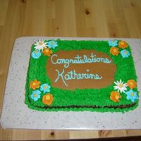 Graduation Cake This is a graduation cake for a coworker who just completed a year course in massage. Thought I'd go with something other the usual...