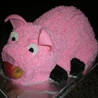 Pig Roast Cake This was so much fun. I carved it from four 8' rounds for the head and four 9 i10 inch rounds on the side. Piped the body and feet....