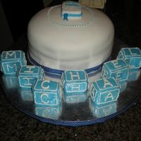 Holy Bible Christening Cake This was fun. the blocks were krispie treats covered in fondant. The Bbile i did 50/50 fondant/gumpaste. This was a fun cake!