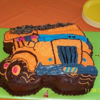 Birthday Truck This was for a two year old. His mother gave me the plate and told me to do what i wanted. I carved the truck from layers of chocolate cake...