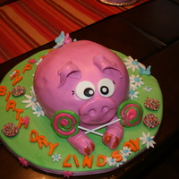 Happy Birthday Piggy This cake was made for a girl's birthday that love the pigs. So I wanted to make it girly and fun and colorful and delicious.It is the...
