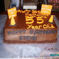 Friends B-Day My dear husband actually did all the decorations for this cake, he is starting to get in to this whole cake decorating thing. LOL