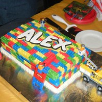 Lego For my sons 6th. I used MMF for the whole cake.