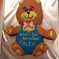 Boys Teddy Bear Buttercream icing