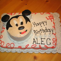 Mickey Mouse Birthday Cake For 4 Year Old All buttercream icing and accents