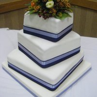 Offset Square Wedding Cake 