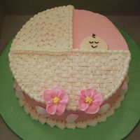 Baby Girl A coworker asked if I would make a simple "baby girl" cake for a get together with their friends who are expecting. I made the...