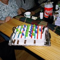 Fooseball Cake My dh delights in challenging me. So far, haven't let him win, lol.