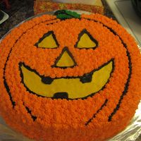 Pumpkin Cake My dh's work asked for this one. Done in BC.