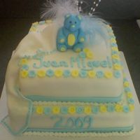 Baptism Cake y friend brought me a picture off the internet of a cake very similar to this that she wanted me to make for her. Here it is. Vanilla cake...
