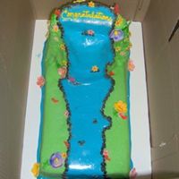 Big Luau Waterfall Cake This was a pretty large waterfall cake for a graduation party - I have always wanted to try one so I got my chance! BC and MMF - there were...