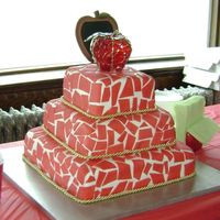 Apple Tiered This was a three tier square cake for an Eastern Star Grand Visitation. The Worthy Matron's theme was apples. It was chocolate w/...