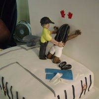 Prison Search My sister recently became a prison guard and requested a cake with a guard frisking down an inmate for a dessert contest with her co-...