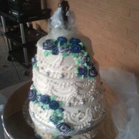 1St Wedding Cake round, BC, butter cake