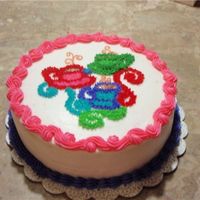 Coffee Cups made this cake for a co-worker. She makes the best pot of coffee! All buttercream.