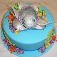 Turtle Birthday Cake 