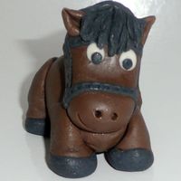 Pony Or Horse Made out of fondant.