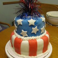 4Th Of July Mmm My 3rd fondant cake woohoo!!!!