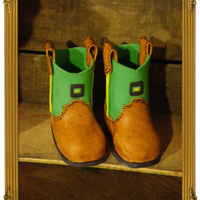 John Deere Boots Made for a John Deere cake. Will post pics later.