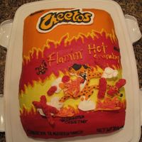 Cheetos Cake My friends son asked for me to make him a cake for his 18th birthday. He wanted it to be a surprise. His mom and I decided to go with...