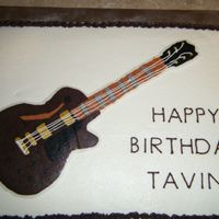 Guitar Sheet Cake 