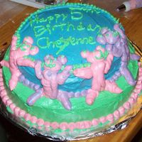 Daughters 5Th Birthday She wanted bears and the colors of Green, Blue, Pink, and Purple