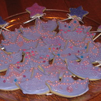 Pink And Purple Tiaras & Wands Made these for a 3 year old's birthday. I used the bat cookie cutter from Wilton, and creatively trimmed the head off with a bent...