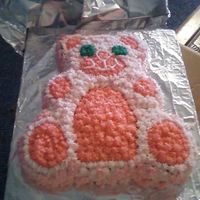 Katt's 1St Bday This was for my baby daughter's 1st Bday. She has a stuffed bear this exact color, so I decided to do her cake that way.