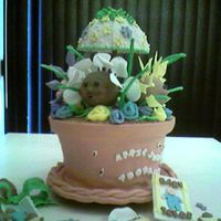 April Showers Bring Adorable Flowers based on the flower pot shower cake on this site