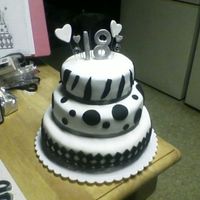 18Th Birthday !! THIS IS MY VERY 1ST CAKE DONE WITH 3 TIERS. I MADE IT FOR MY DAUGHTERS 18TH BIRTHDAY.
