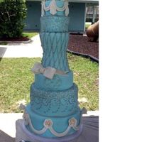 My Wedding Cake! I took the idea from someone on here, but i couldn't find it again to give credit...