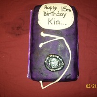 Ipod Cake My daughter wanted an iPod cake for her 15th birthday. First time airbrushing. I think it turned out ok. She liked it so that's all...