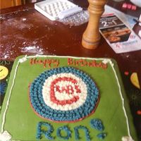 Hubby's Cubs Birthday Cake 