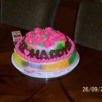 Cakes3.jpg Chocolate lettering birthday cake!