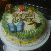Rainforest Adventure Cake Made this to celebrate Vacation Bible School ending.