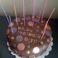 Happy Birthday Dot birthday cake for my sister-in-law, Dorothy