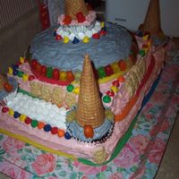 Castle This is a castle that my daughter asked for for her birthday. Not my best work, but I thought you guys would get a hoot out of it.