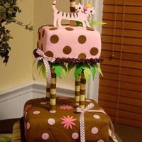 Queen Of The Jungle Baby shower cake, fondant, gumpaste