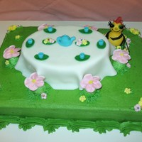 Miss Spider's Tea Party Cake This was a joint effort cake I did with my sister (mocakes!) I love working with fondant and she is so skilled with flowers and piping. She...