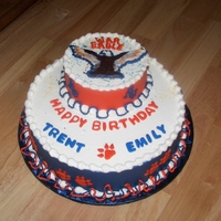 War Eagle Auburn Birthday Cake Birthday cake for two Auburn fans